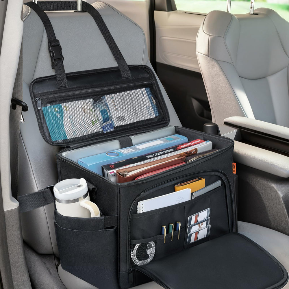ANILD front seat organizer with multipocket keeps clutter out of your car.