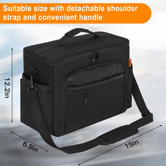 ANILD front seat storage bag showing sturdy PP panel for durable use.
