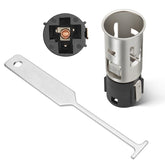 Anina cigarette lighter socket front view showing OEM-style fit