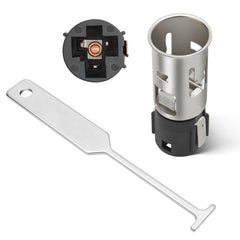 Anina cigarette lighter socket front view showing OEM-style fit
