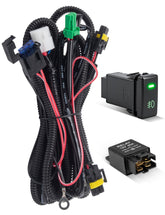 Anina fog-light harness kit top view for easy DIY installation