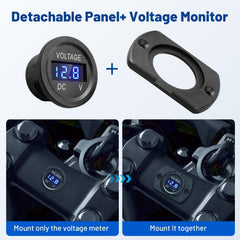 Anina voltmeter 29mm panel mount kit for quick, clean installation