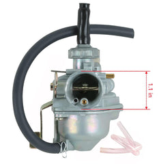 Aniro Moto carburetor for Honda Z50A Mini Trail; top view demonstrates clear alignment.