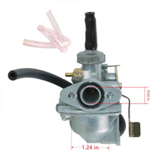 Aniro Moto carburetor for Honda Z50R; top view focuses on steady idle potential.