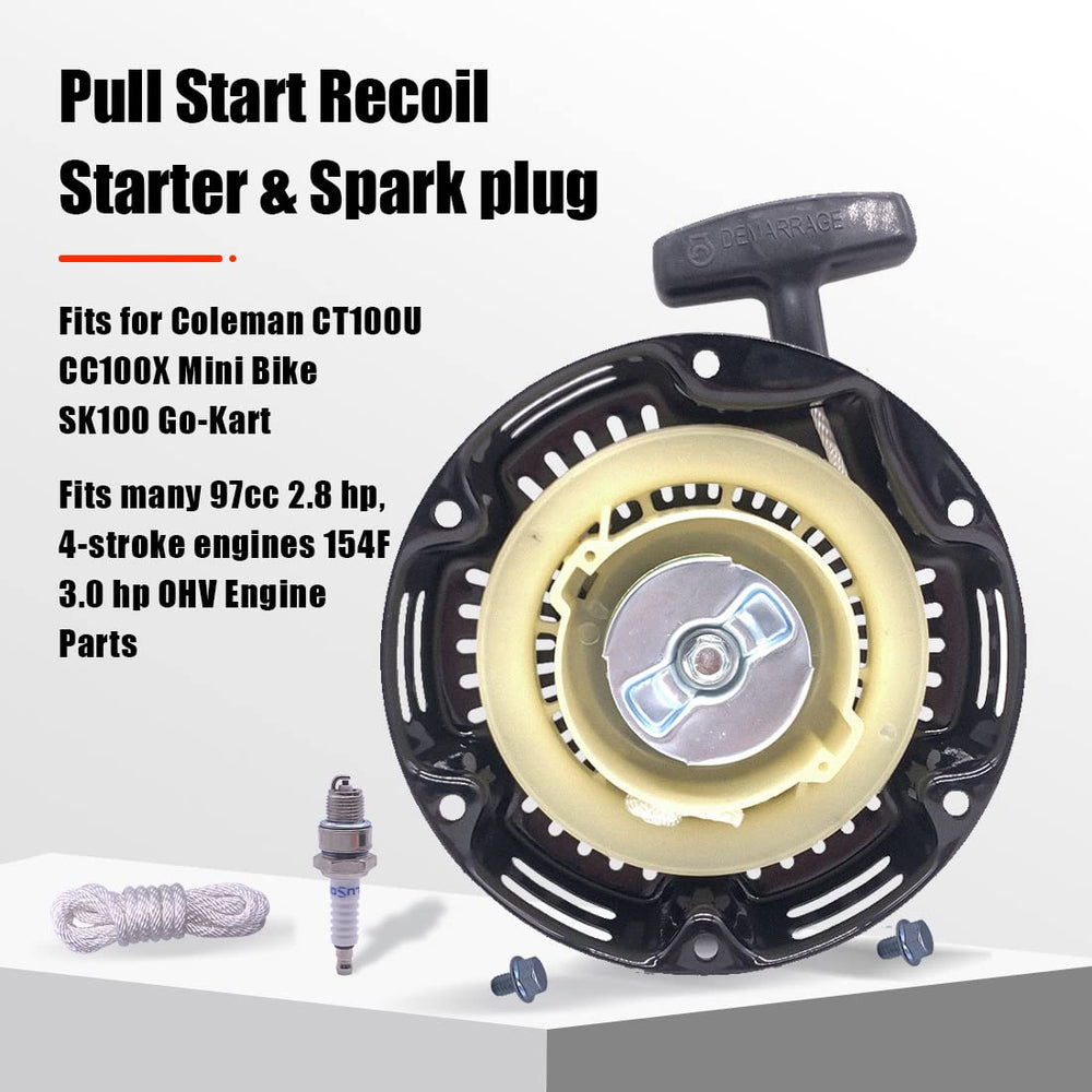 Aniro Moto pull start recoil starter compatible with CK100-S and SK100 go-karts.