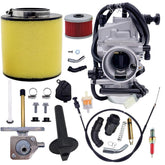 Aniro Moto TRX350 carburetor closeup with air filter for smooth starts and performance