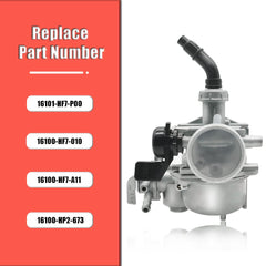 Aniro Moto TRX90 carburetor back view with accessible ports for easy maintenance.
