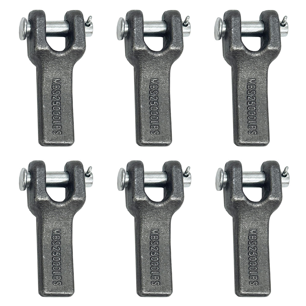 ANISUN weld-on safety chain anchor front view shows sturdy trailer mounting for secure towing