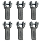 ANISUN weld-on safety chain anchor front view shows sturdy trailer mounting for secure towing