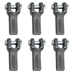 ANISUN weld-on safety chain anchor front view shows sturdy trailer mounting for secure towing