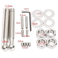 ANJOSHI aluminum alloy hood-latch assembly provides durable, smooth operation.