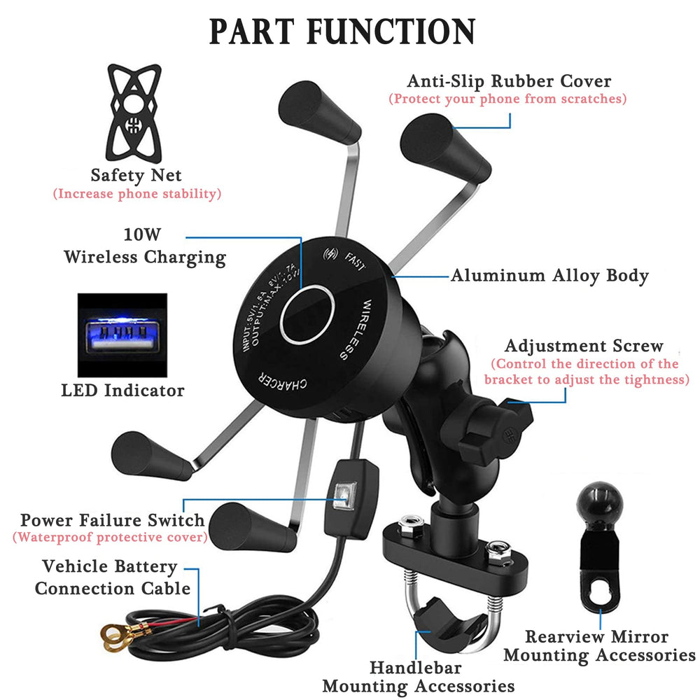 ANKBOY 360-degree rotation aluminum bracket for versatile viewing angles