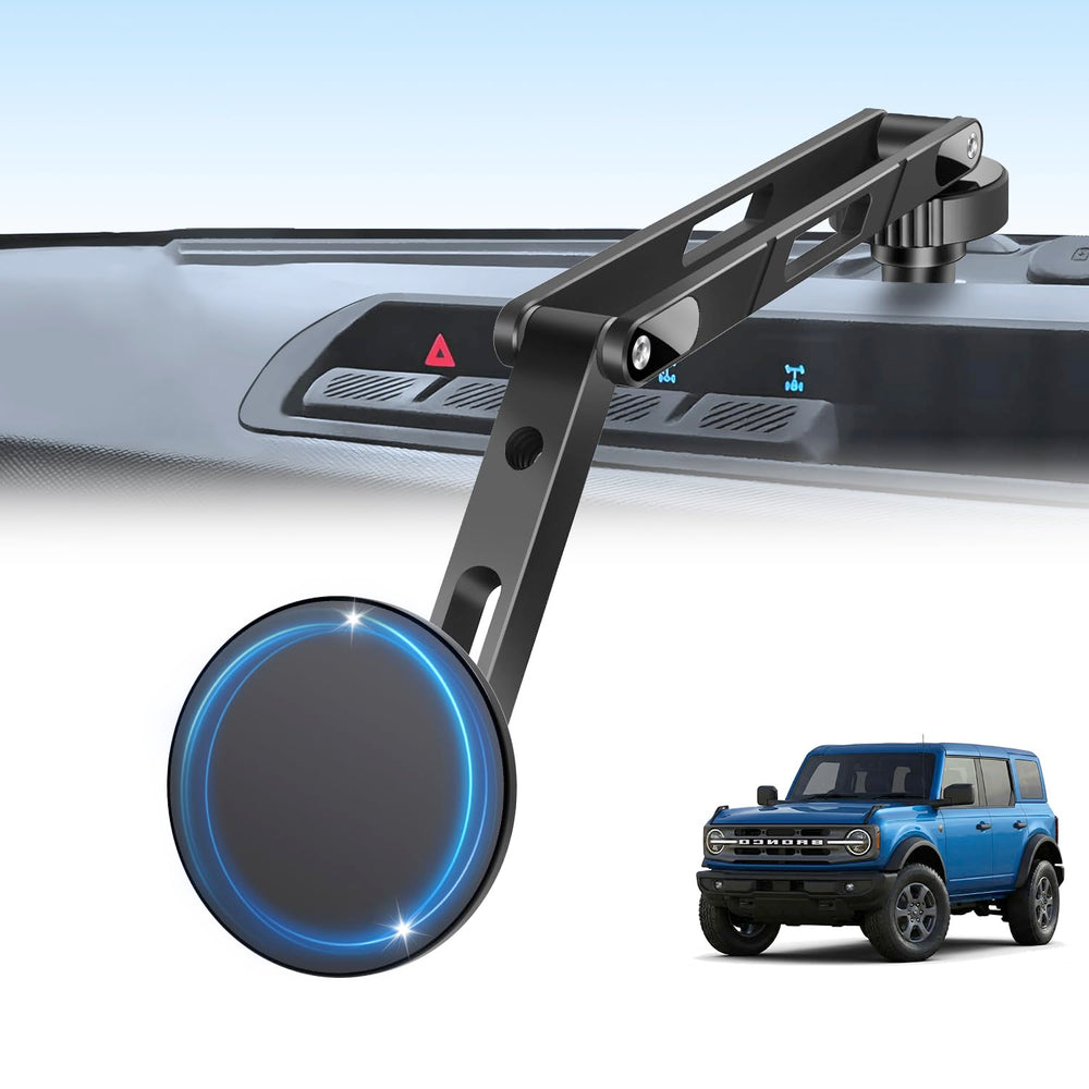 ANKEWAY Bronco mount extended view demonstrates unobstructed navigation for Ford Bronco