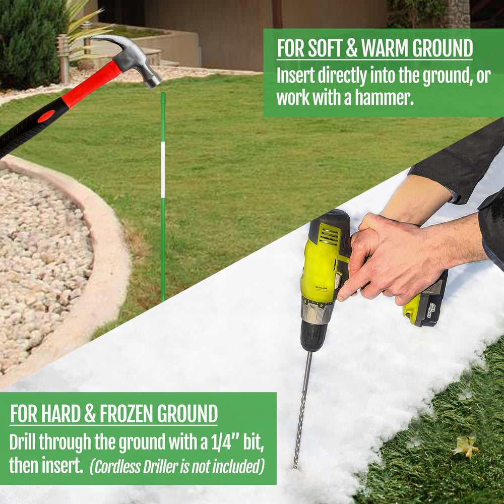 Anley lawn boundary marker helps protect gardens.