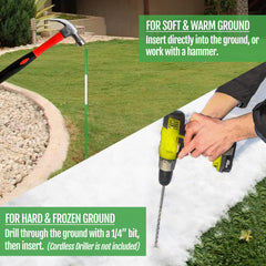Anley lawn boundary marker helps protect gardens.