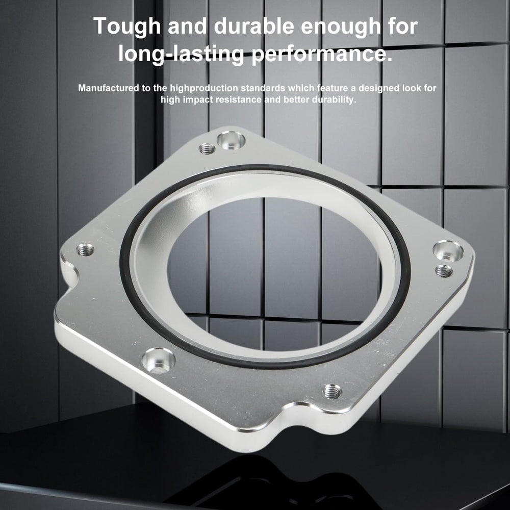 Anlseiod CNC billet aluminum construction delivers a strong, lightweight adapter.