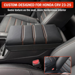 ANMOSVO CR-V armrest cushion with elastic straps stays in place during drives.
