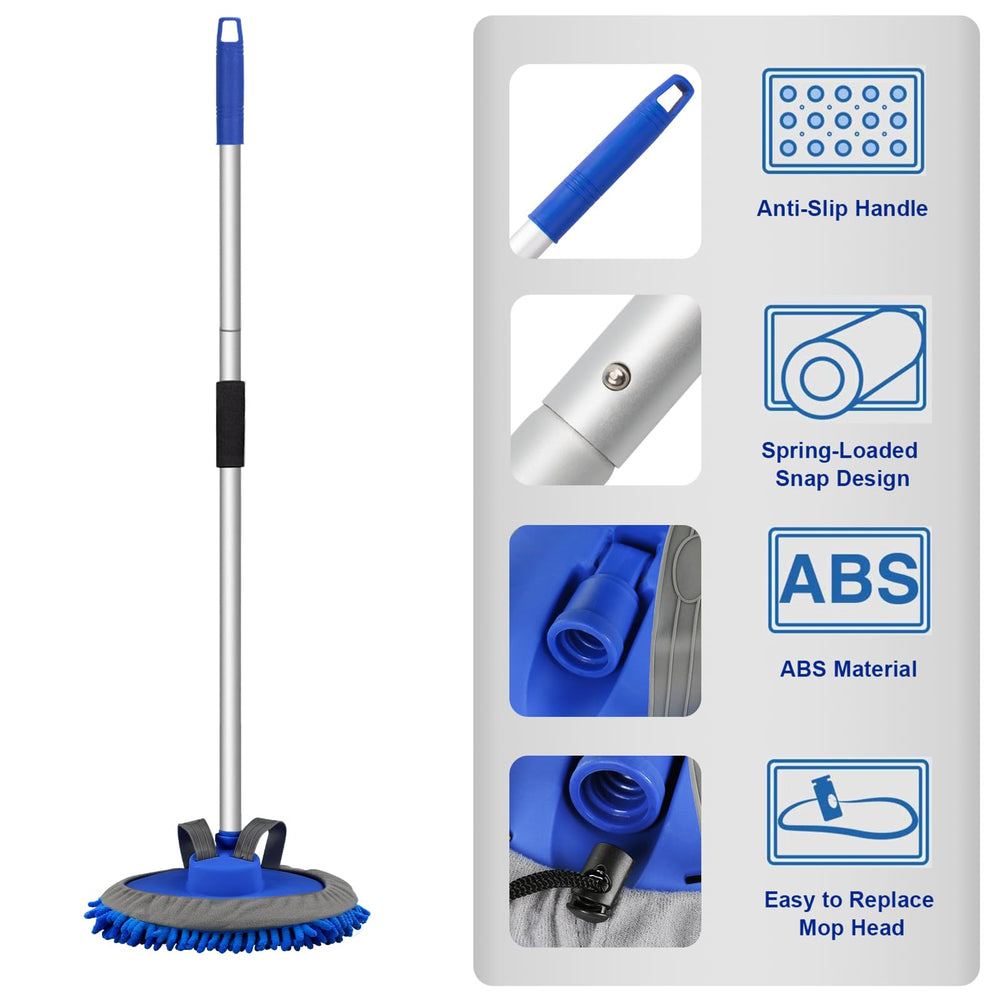 anngrowy 180-degree angle enables versatile reach around vehicles.