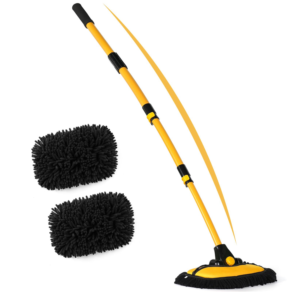 anngrowy 56.7-inch car wash pole extends reach for high roofs and hard-to-clean spots.