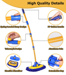 anngrowy car wash kit includes heads and pole for full tasks