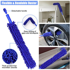 anngrowy bendable microfiber duster for hard-to-reach corners without scratches.
