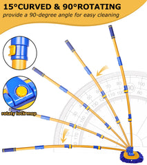 anngrowy retractable detachable brush adjusts height for different jobs
