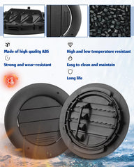 ANODZU vent assembly in black finish complements car interiors