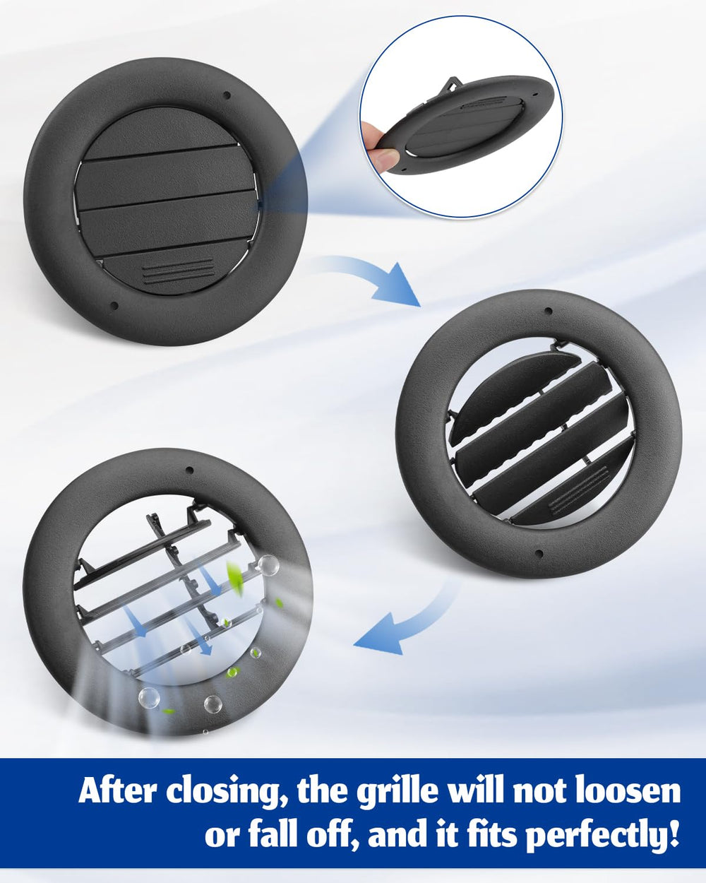ANODZU 2-pack rear vent louvers simplifies maintenance and replacements