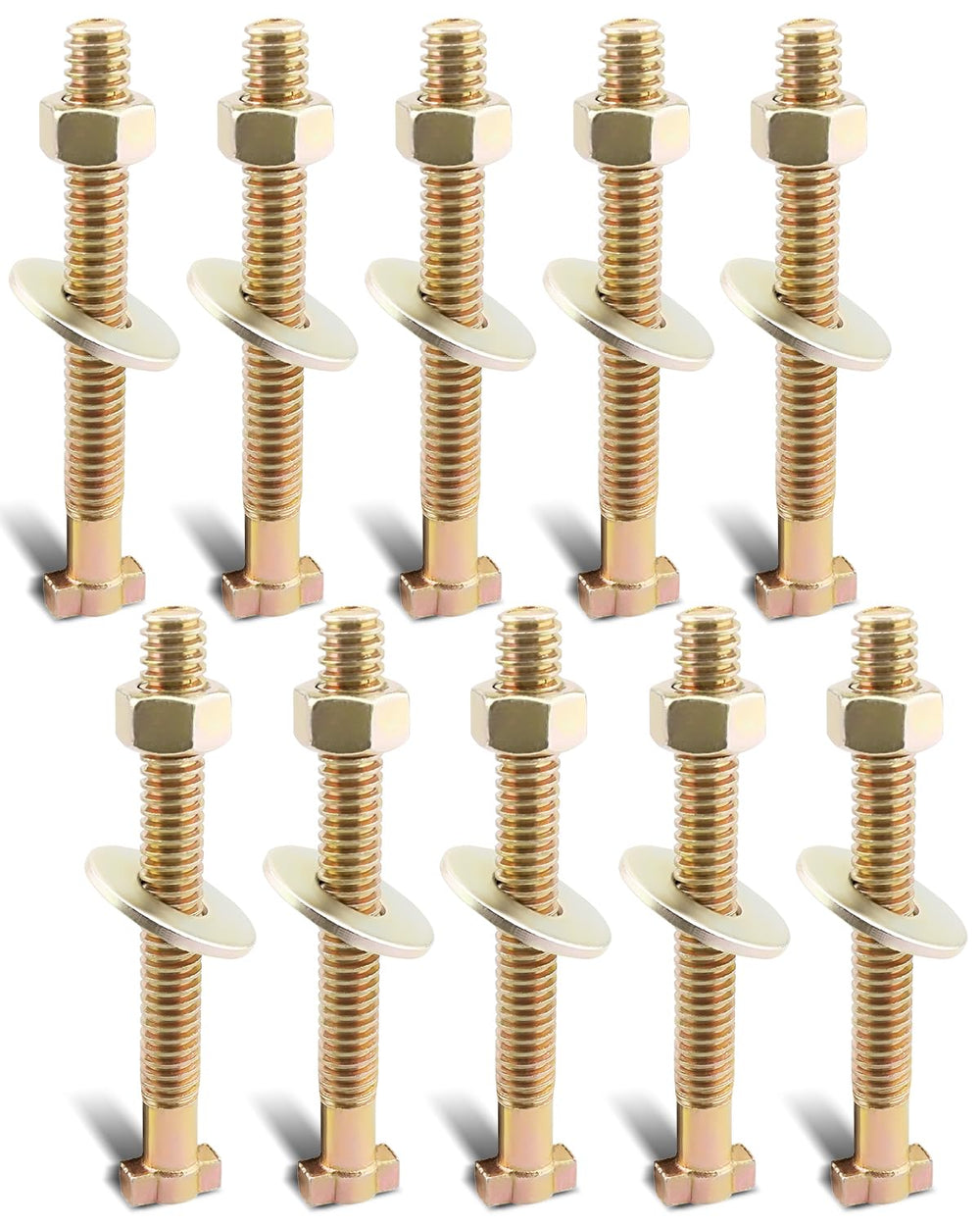 ANODZU brake cage bolt pack of 10, durable galvanized steel for reliable semi truck brakes.
