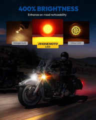 ANONEMOTO Harley side profile LED turn signals upgrade