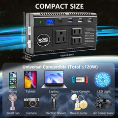 Ansee 12V/24V input compatibility enables versatile use in different vehicles.