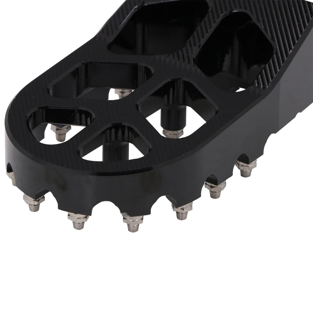 AnXin foot pegs with 17 teeth prevent slipping on wet or muddy surfaces