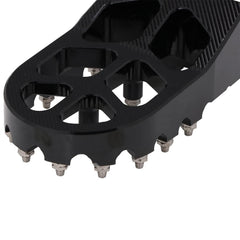 AnXin foot pegs with 17 teeth prevent slipping on wet or muddy surfaces