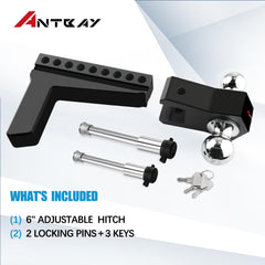 ANTbay rubber caps protect receiver and extend hitch life