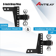 ANTbay locking pins secure the setup for quick, tool-free removal