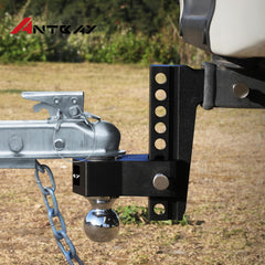 ANTbay hitch in use with tow setup showing versatile trailer compatibility.