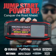 4650A jump starter connected to a vehicle dashboard for a jump