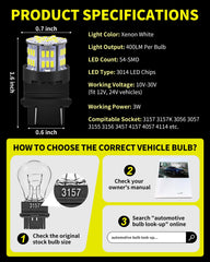 Antline LED bulbs packaging shows 10 bulbs for simple replacement across vehicles.