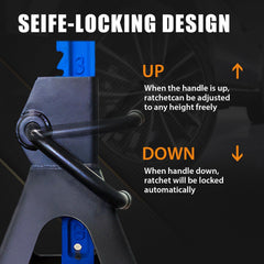 ANTPOWER jack stand durable steel frame resists rust and wear