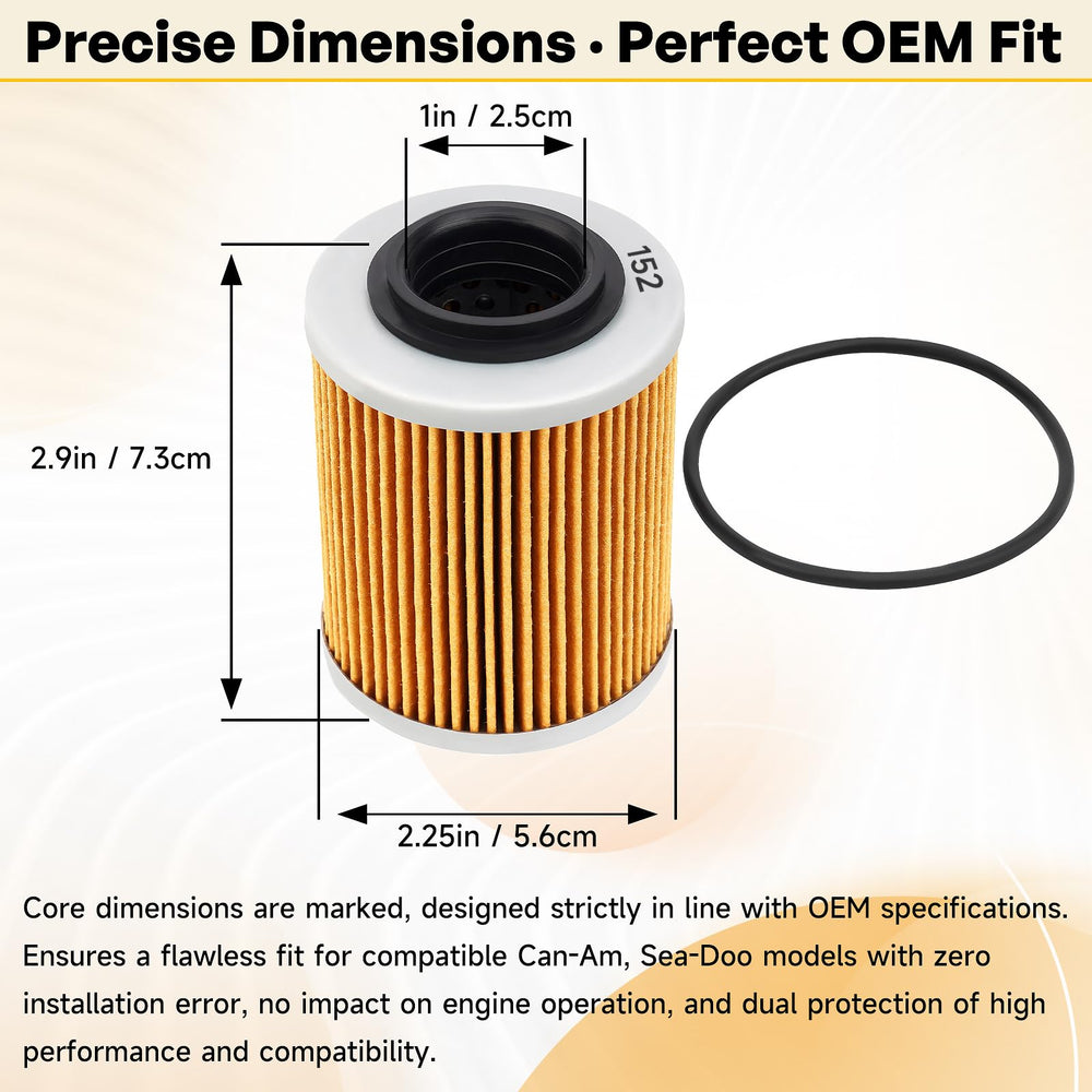 Close-up of ANWTOTU 0800-011300 oil filter showing tight-fit design.