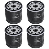 ANWTOTU 49065-0724 oil filter close-up showing durable metal housing for Kawasaki engines