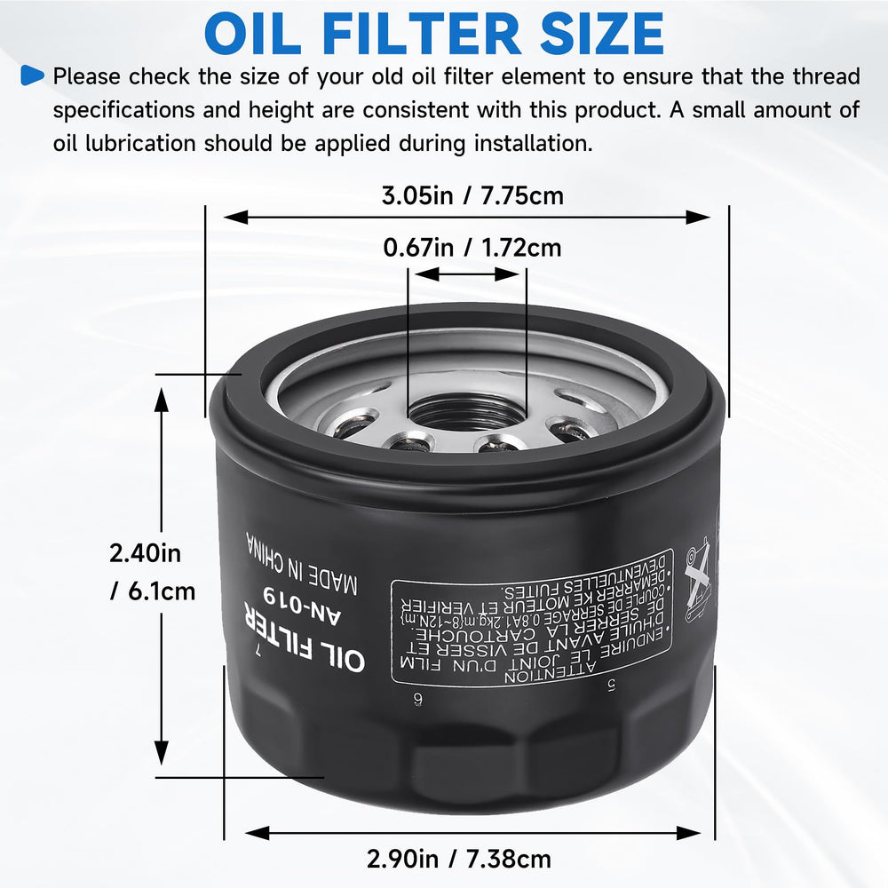 ANWTOTU oil filter 49065-7007 ready-to-use replacement for Kawasaki mowers
