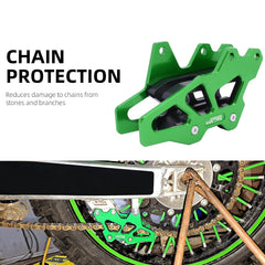 AnXin chain guide guard on KX250 protecting the drive system at speed