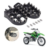 AnXin dirt bike foot pegs side view compatible with KLX and KX models for stability