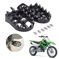 AnXin dirt bike foot pegs side view compatible with KLX and KX models for stability