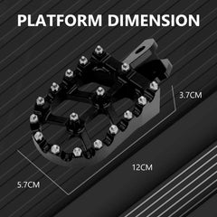 AnXin foot pegs with 17 steel teeth for secure footing.
