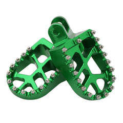 AnXin foot pegs anodized surface providing wear and corrosion protection.