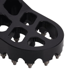 AnXin foot pegs with anodized surface for wear resistance and color longevity