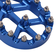 AnXin blue foot pegs with replaceable teeth for lasting grip.