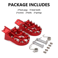 AnXin dirt bike pegs fit CRF XR SSR and similar models.